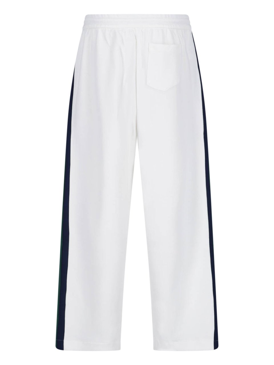 Ralph Lauren White Recycled Wide-Leg Track Trousers Wit