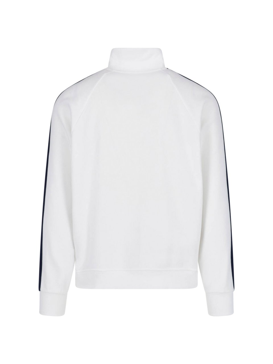 Ralph Lauren White Zip-Up Cotton Blend Sweatshirt Wit