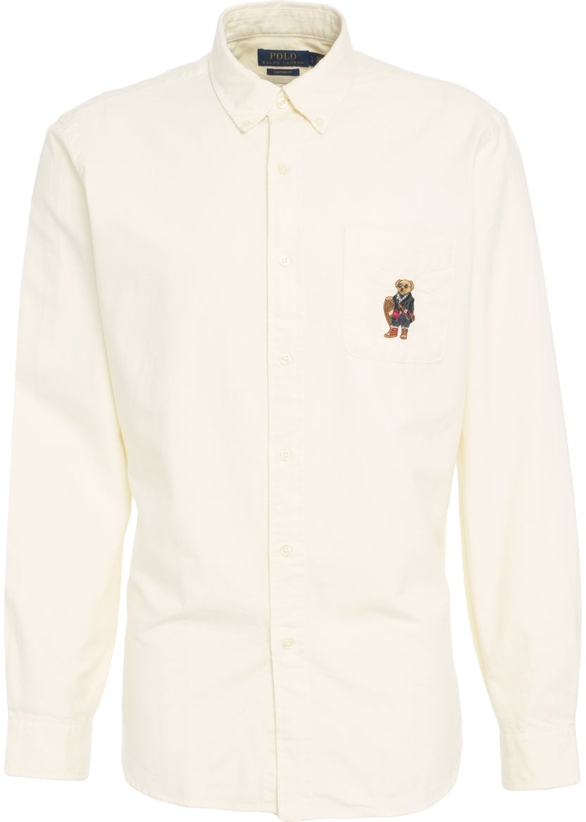Ralph Lauren Shirt with logo embroidery Wit