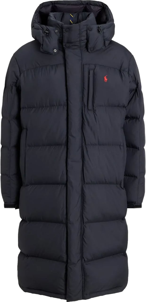 Ralph Lauren Gorham Logo Long Jacket Down Coat Zwart
