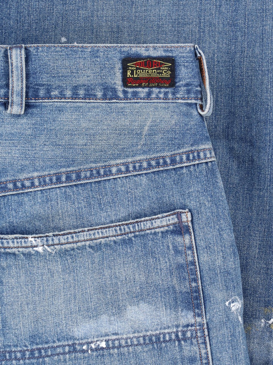 Ralph Lauren Blue Straight-Leg Traditional Denim Jeans Blauw