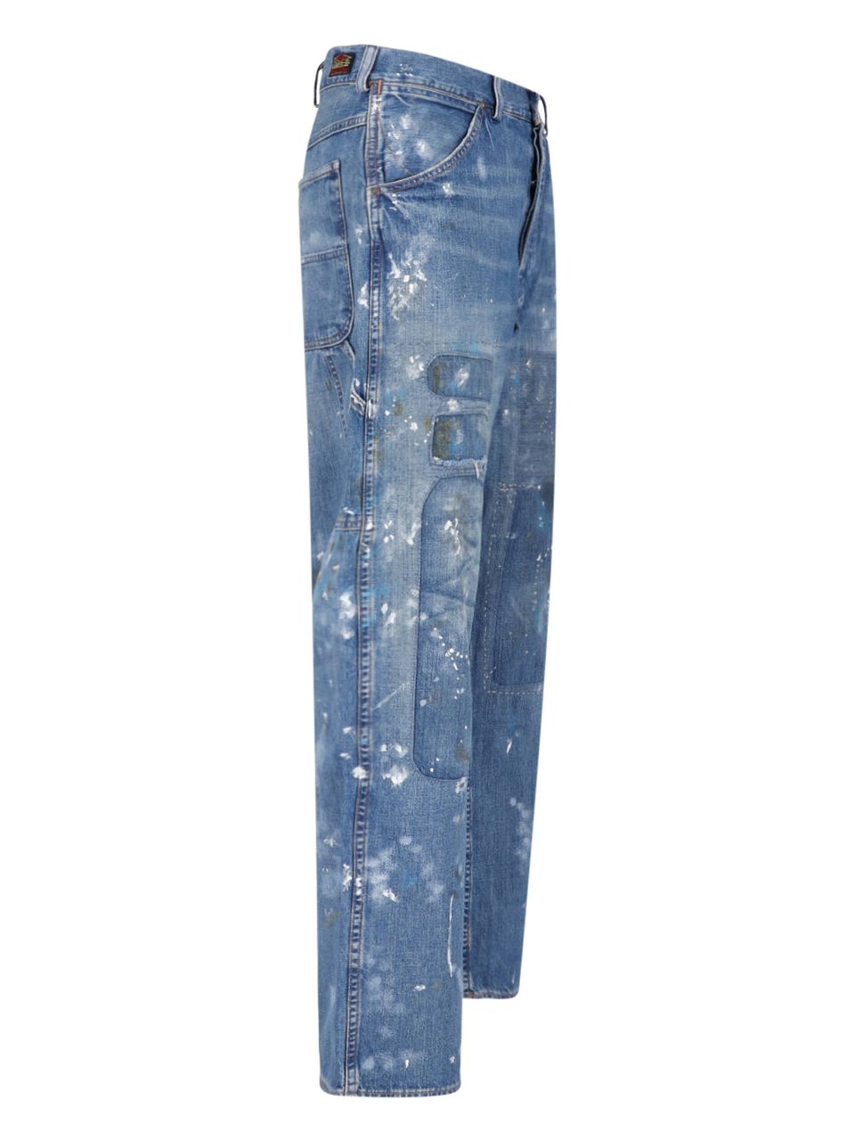 Ralph Lauren Blue Straight-Leg Traditional Denim Jeans Blauw