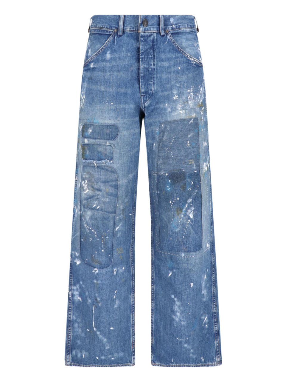 Ralph Lauren Blue Straight-Leg Traditional Denim Jeans Blauw