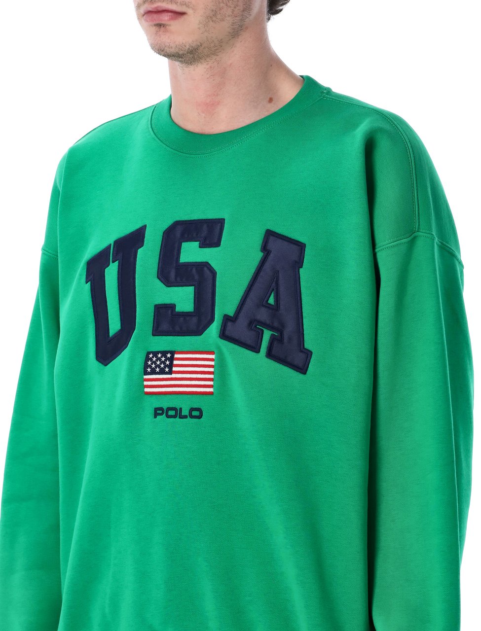 Ralph Lauren Knit-Pullover-Sweatshirt Verde Groen