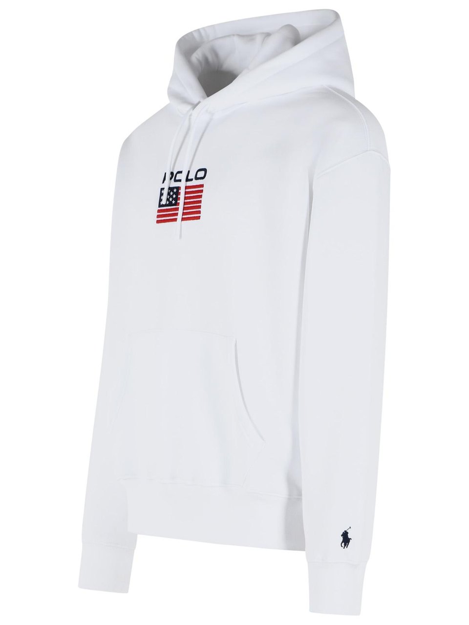 Ralph Lauren White Cotton Blend Sweatshirt Wit