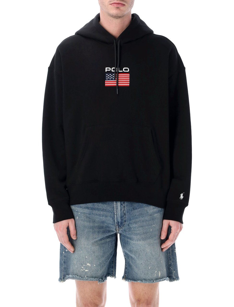 Ralph Lauren Knit-Pullover-Sweatshirt Nero Zwart