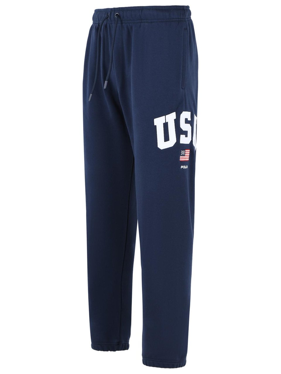 Ralph Lauren Navy Cotton Blend Joggers Zwart