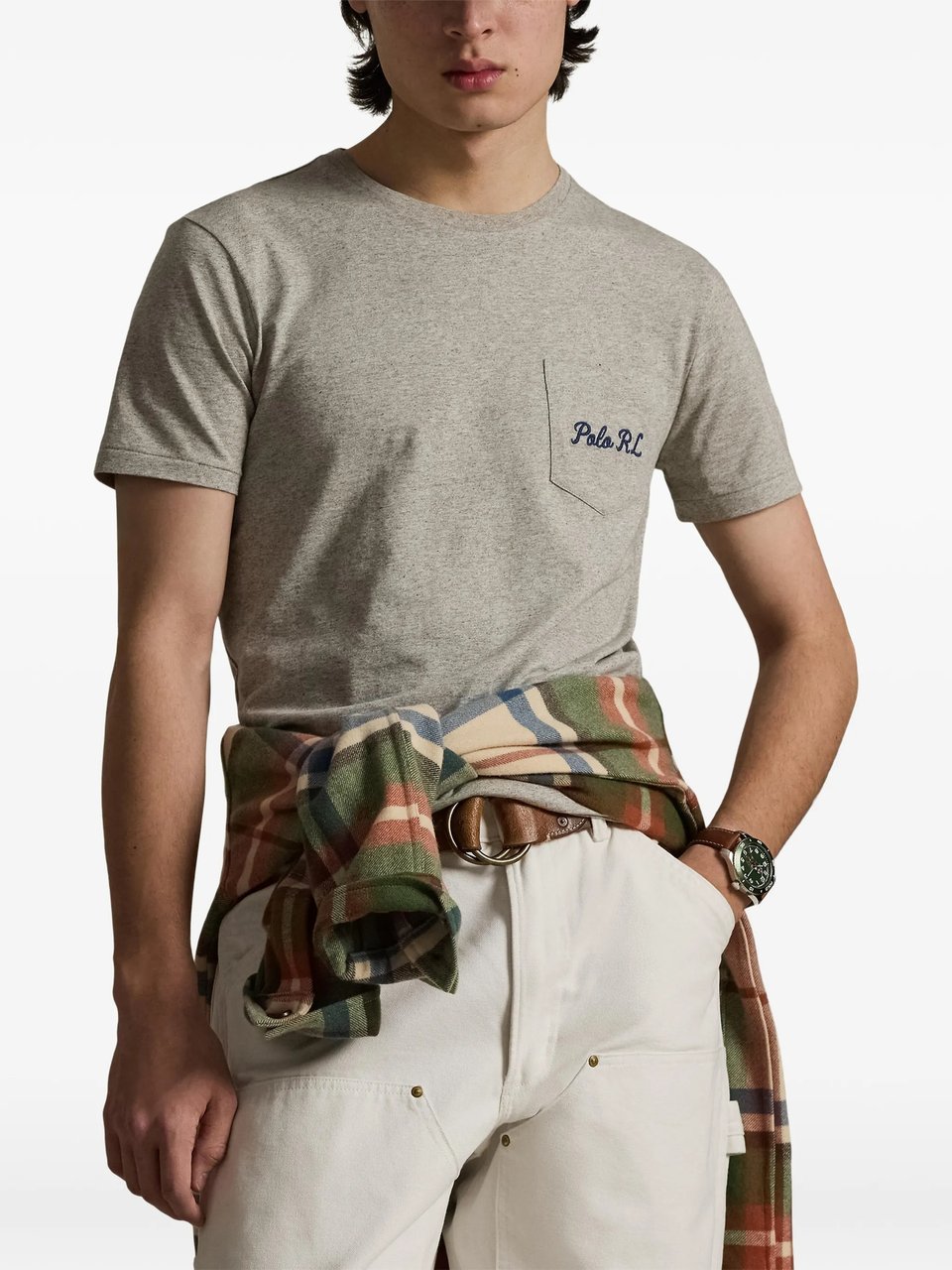 Ralph Lauren Short Sleeve Crew Neck Bear Tee Wit