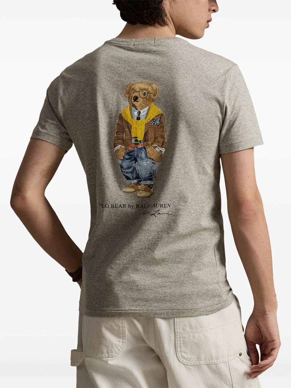 Ralph Lauren Short Sleeve Crew Neck Bear Tee Wit