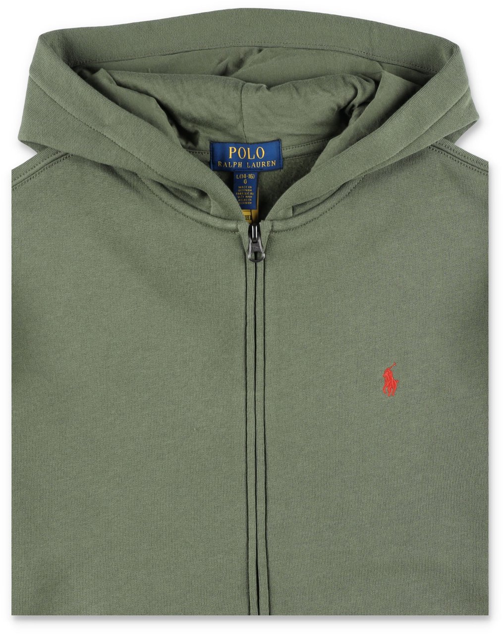 Ralph Lauren Fleece Zip Hoodie Verde Groen
