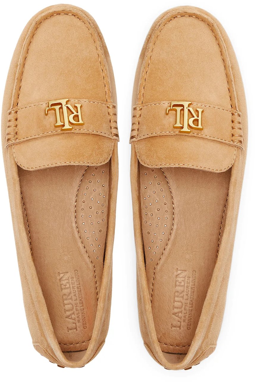 Ralph Lauren Flat Shoes Natural Beige