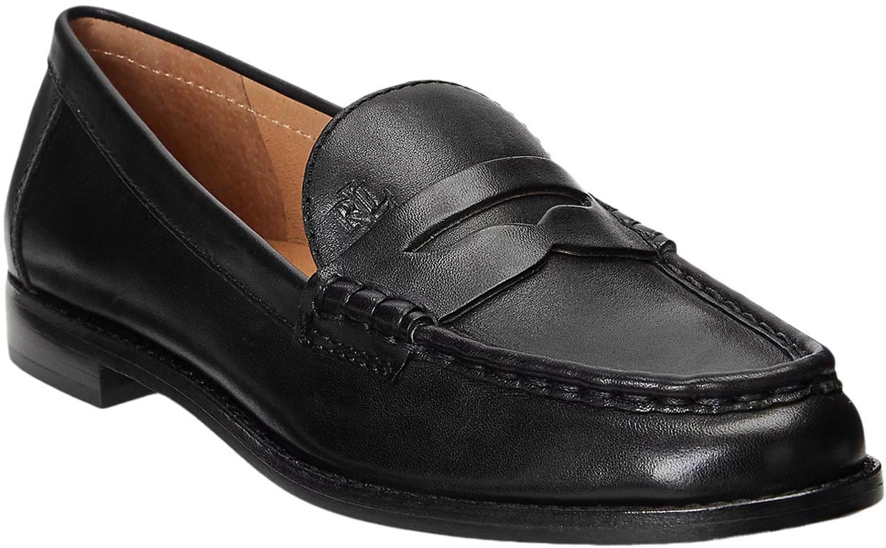 Ralph Lauren Flat Shoes Black Zwart