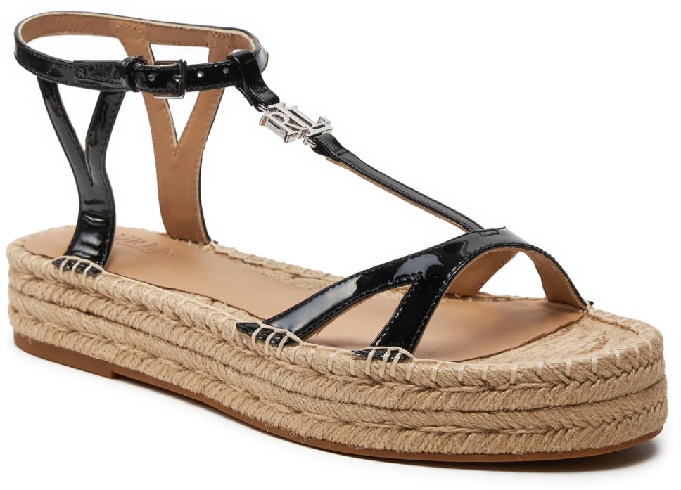 Ralph Lauren Payton Espadrilles Sandals Zwart