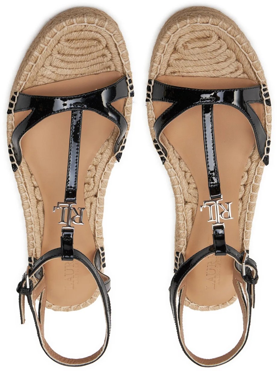 Ralph Lauren Payton Espadrilles Sandals Zwart
