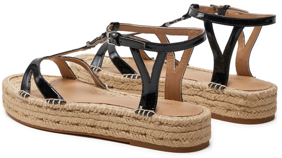 Ralph Lauren Payton Espadrilles Sandals Zwart