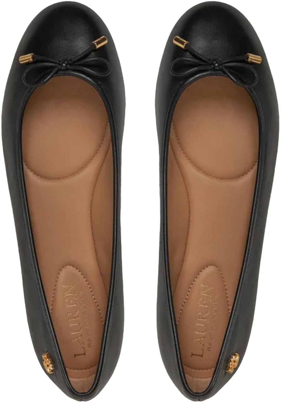 Ralph Lauren Flat Shoes Black Zwart