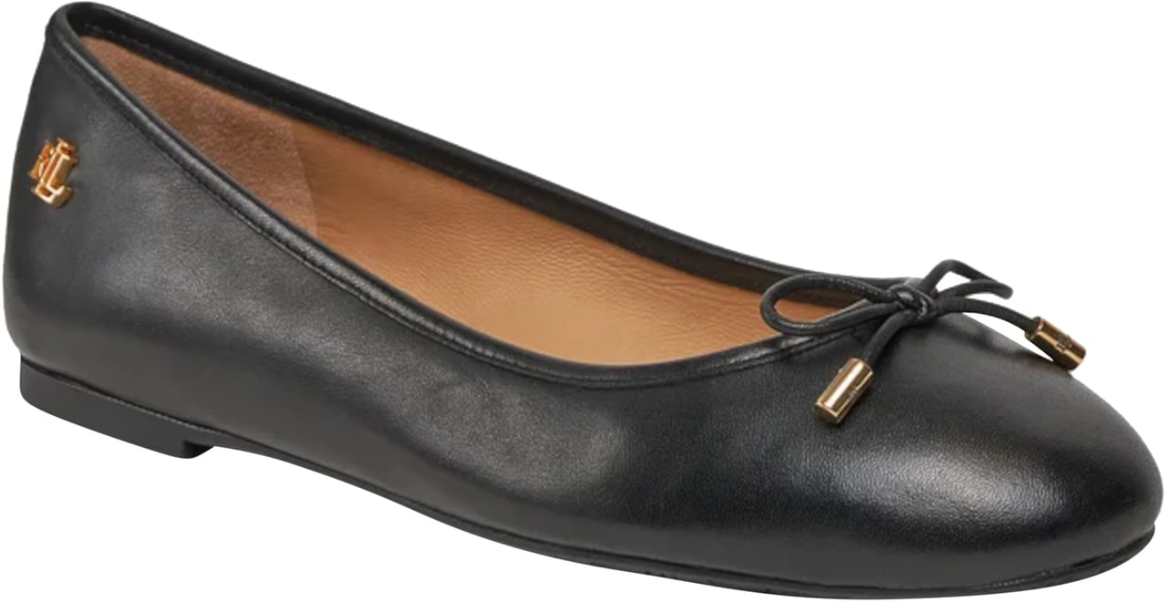 Ralph Lauren Flat Shoes Black Zwart