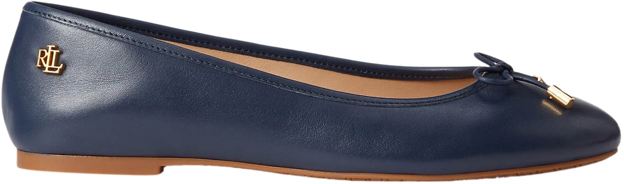 Ralph Lauren Flat Shoes Refined Navy Blauw