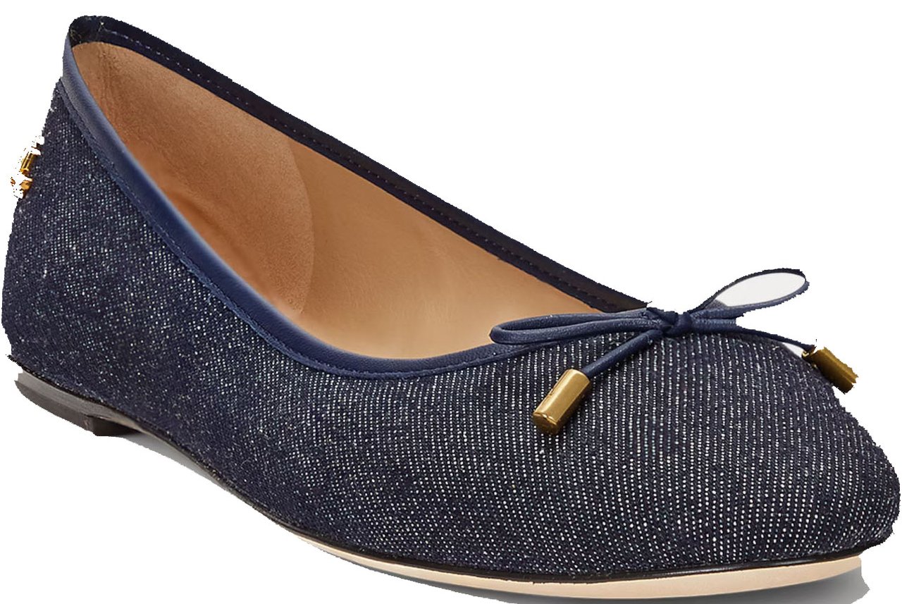 Ralph Lauren Flat Shoes Dark Denim Blauw