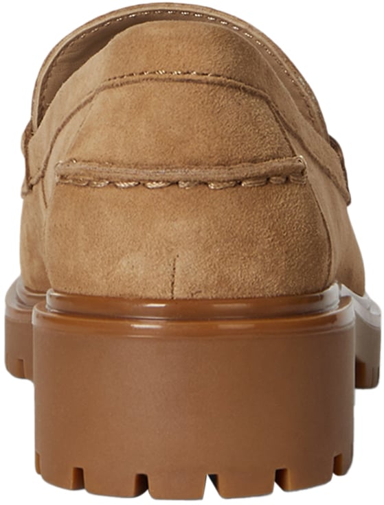 Ralph Lauren Flat Shoes Camel Beige