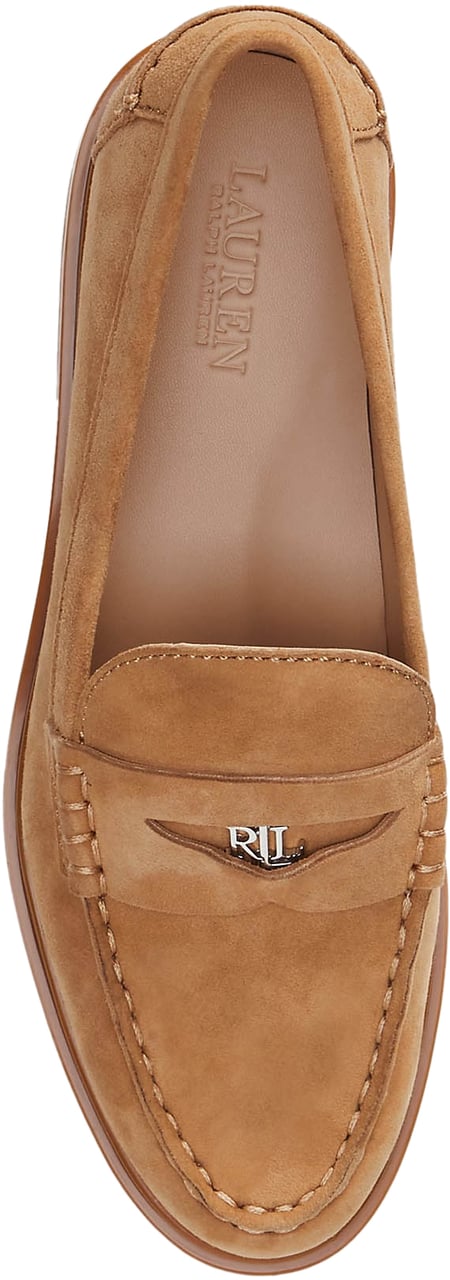 Ralph Lauren Flat Shoes Camel Beige