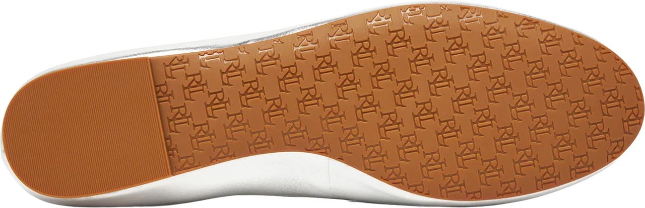 Ralph Lauren Flat Shoes Polished Silver Zilver