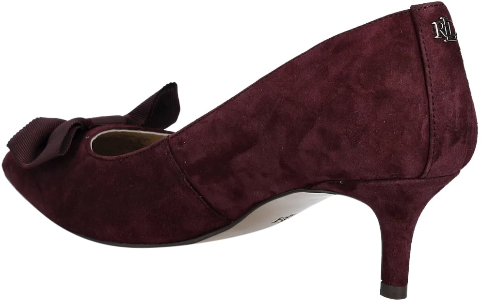 Ralph Lauren With Heel Dark Garnet Maroon