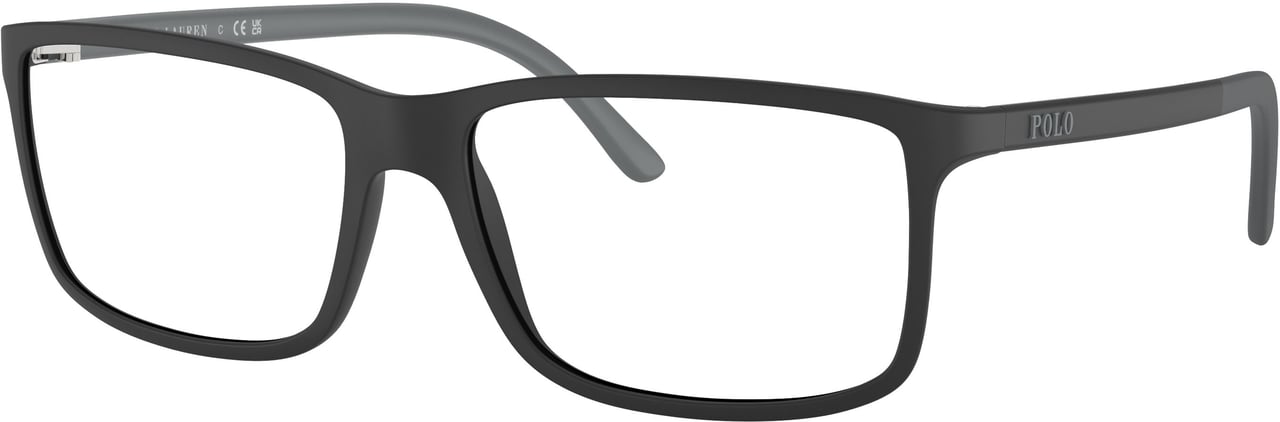 Ralph Lauren 0ph2126 Matte Black Rectangular Eyeglasses Rood