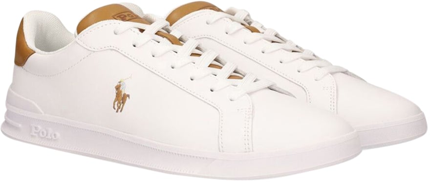 Ralph Lauren Sneakers Whitetan Wit