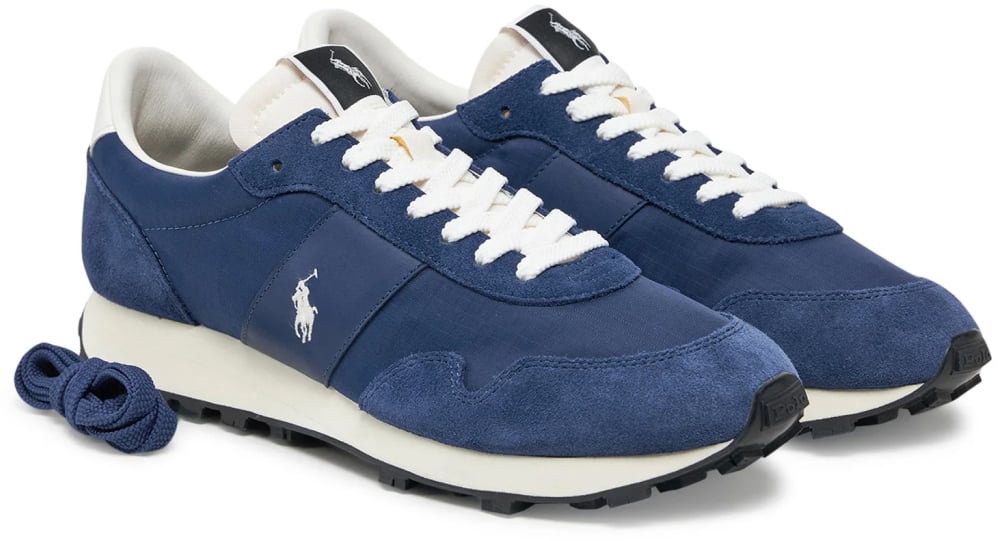 Ralph Lauren Trail 125 Logo Sneakers Blauw