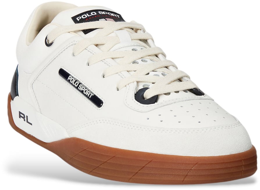 Ralph Lauren Ps 150 Logo Sneakers Wit