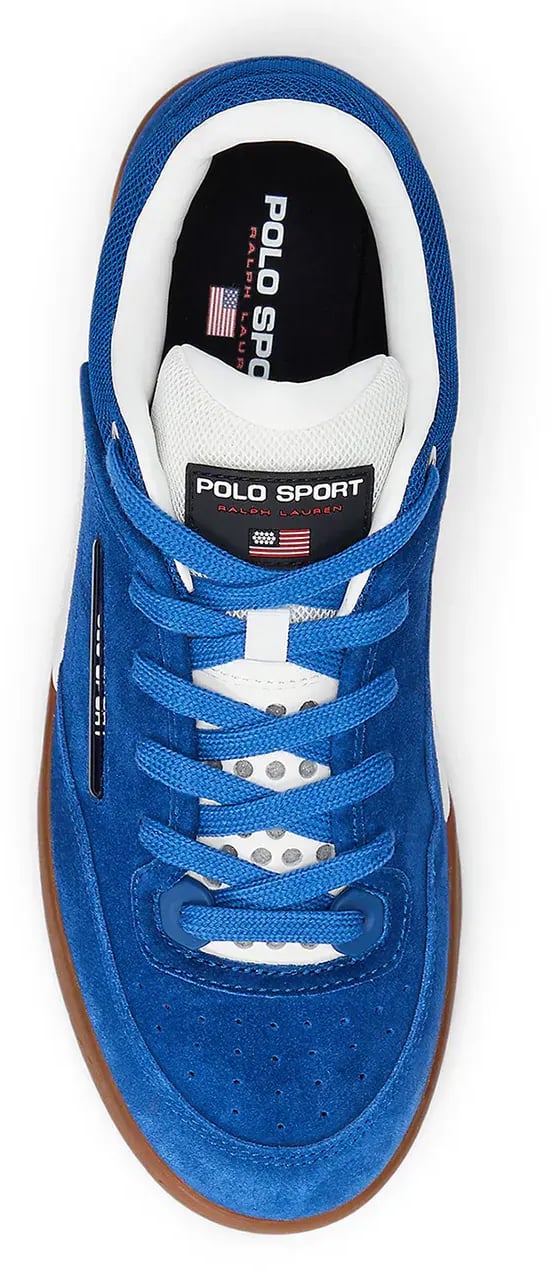 Ralph Lauren Ps 150 Logo Sneakers Blauw