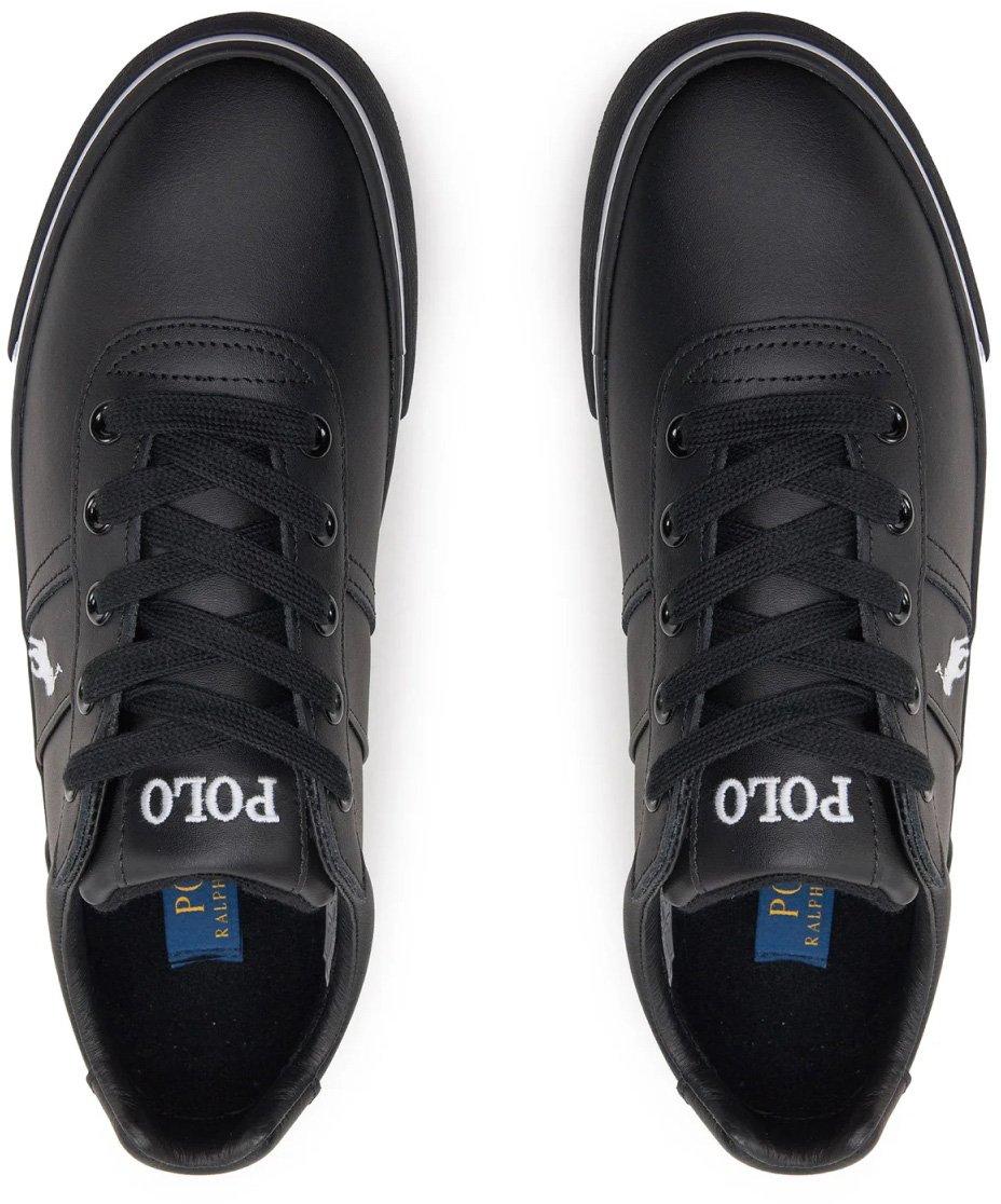 Ralph Lauren Hanford Logo Sneakers Zwart
