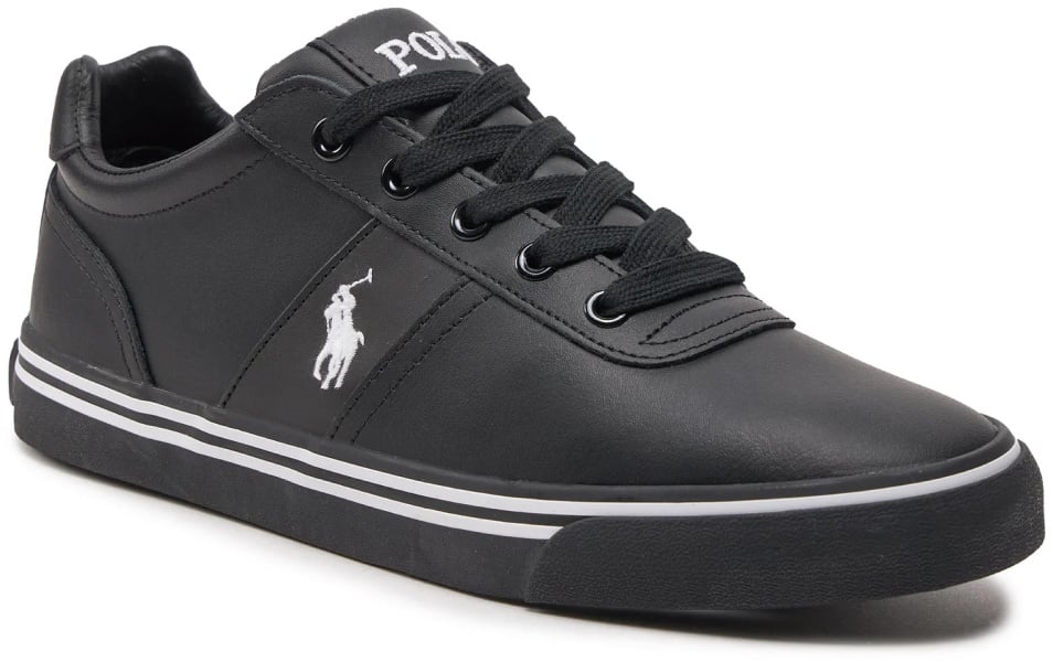 Ralph Lauren Hanford Logo Sneakers Zwart