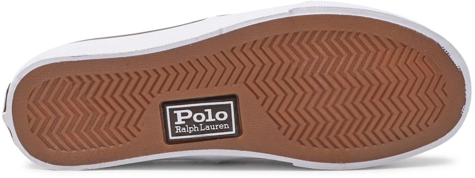 Ralph Lauren Keaton Pony Logo Skate Sneakers Beige