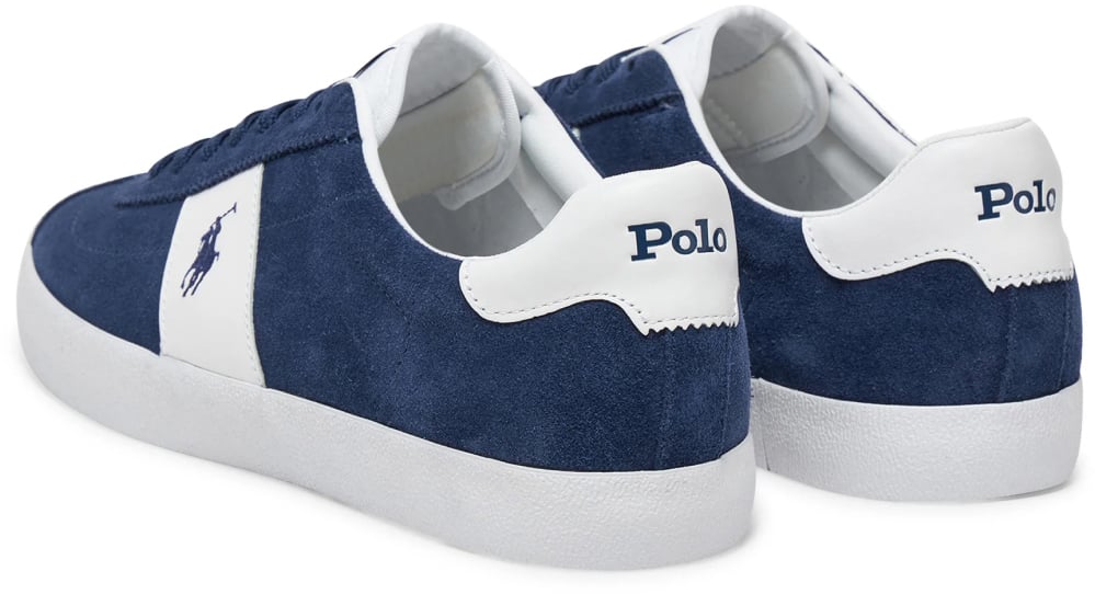 Ralph Lauren Court Vulc Logo Skate Sneakers Blauw