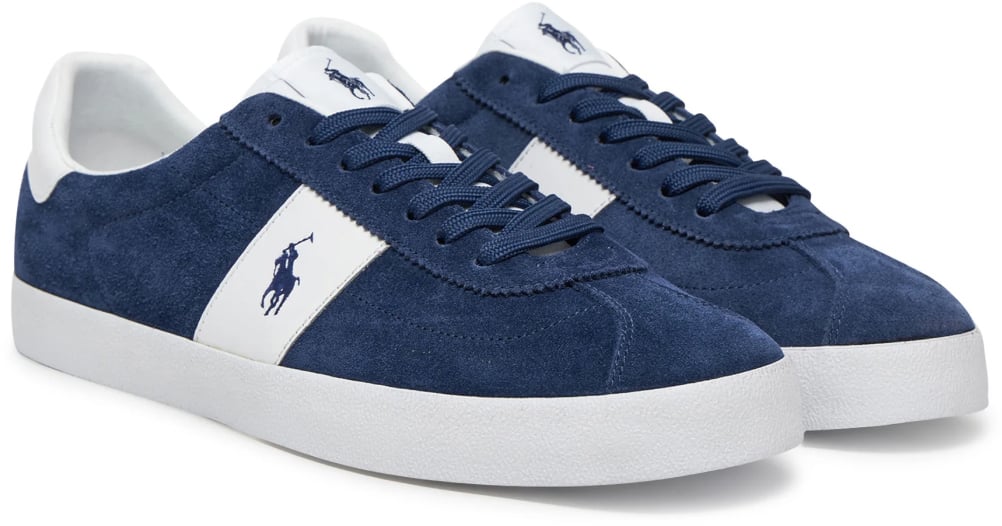 Ralph Lauren Court Vulc Logo Skate Sneakers Blauw