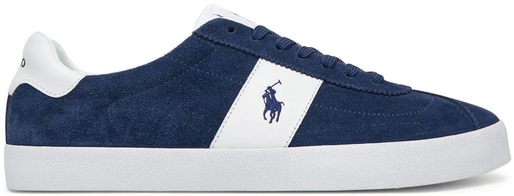 Ralph Lauren Court Vulc Logo Skate Sneakers Blauw
