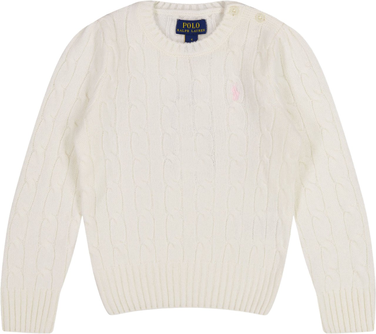 Ralph Lauren Kinder Meisjes Trui In Off White Wit
