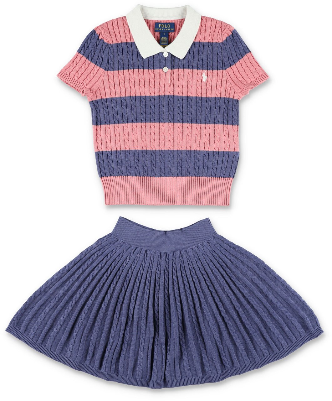 Ralph Lauren Polo Dress Stripes Blue Blauw