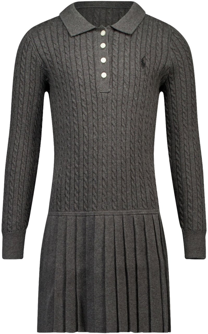 Ralph Lauren Ralph Lauren Kinder Meisjes Jurk In Antraciet Zwart