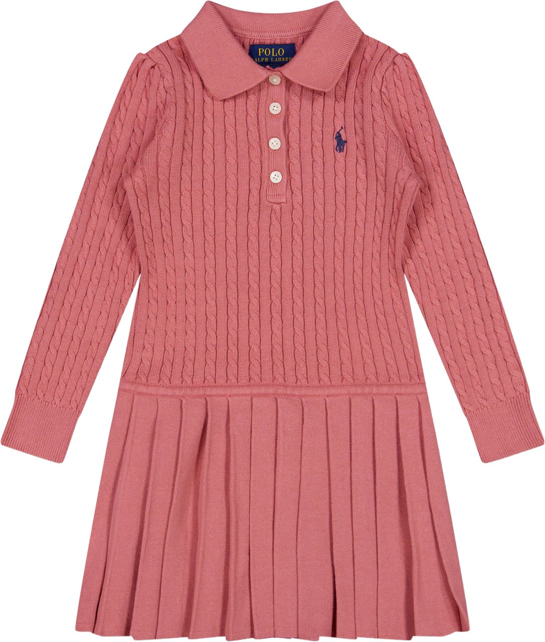 Ralph Lauren Kinder Meisjes Jurk In Oud Roze Roze