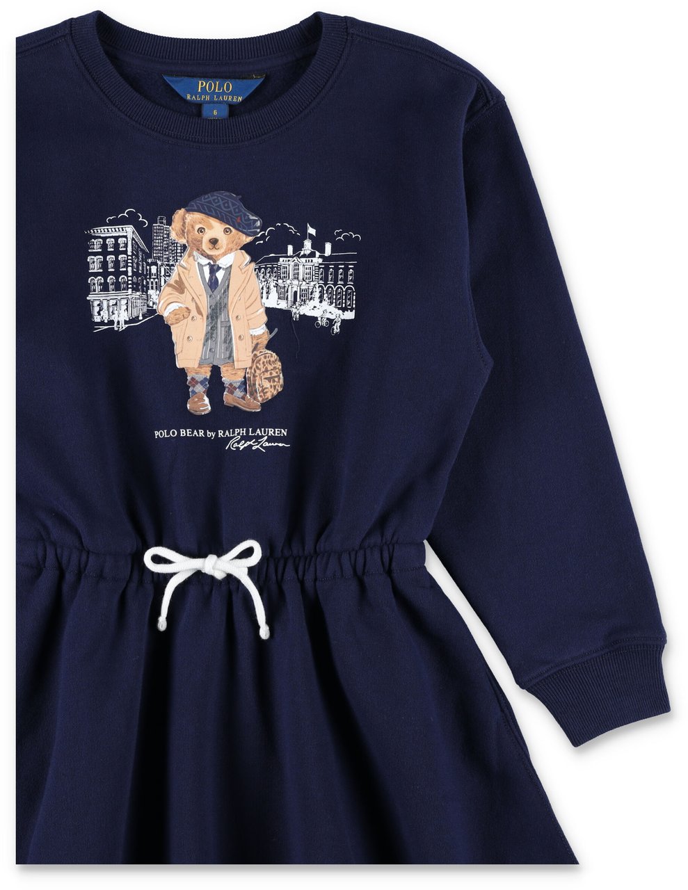 Ralph Lauren Dress Bear Blu Blauw