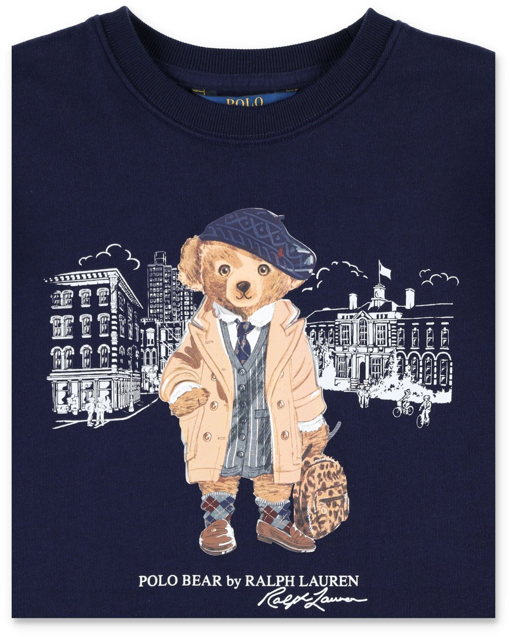 Ralph Lauren Dress Bear Blu Blauw