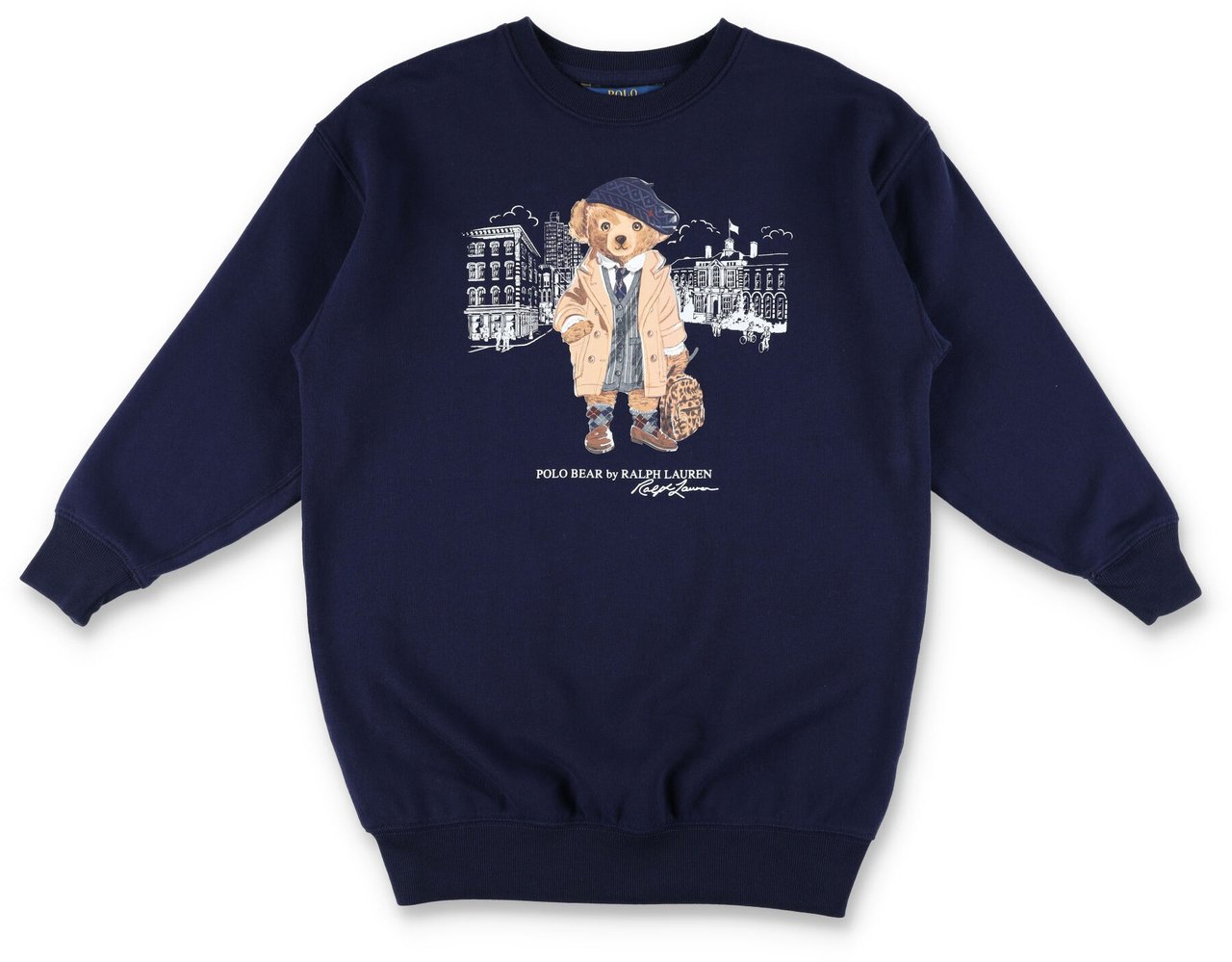 Ralph Lauren Dress Bear Blu Blauw