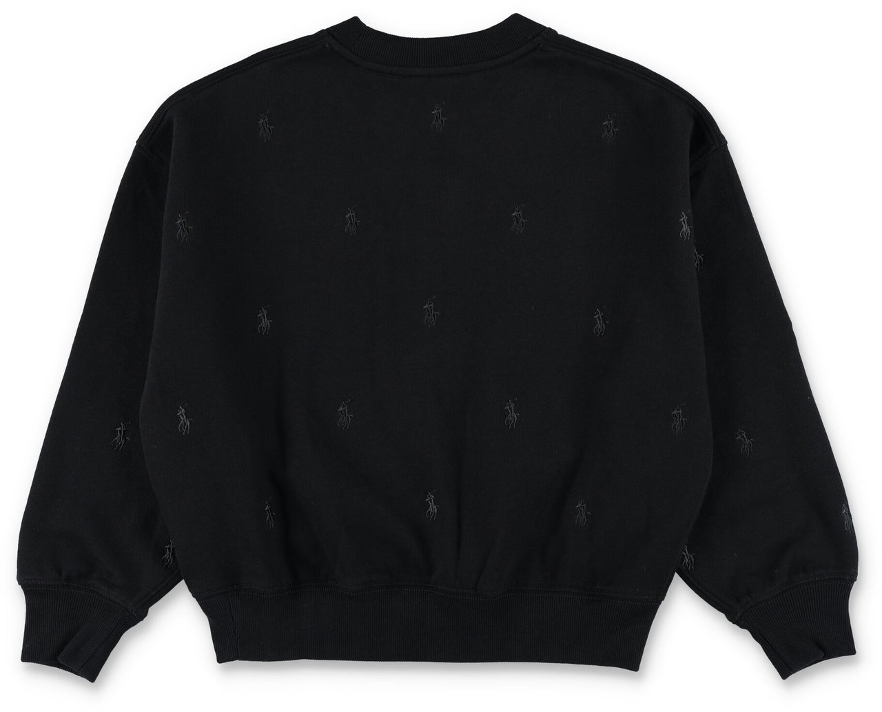 Ralph Lauren Fleece Hight Collar Nero Zwart