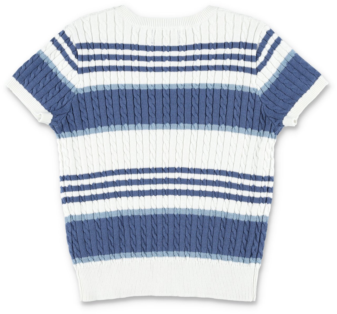 Ralph Lauren Set Knit+Skirt Stripes Bianco Wit