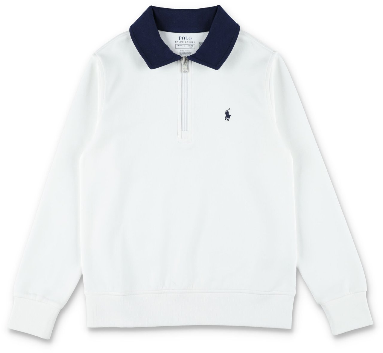 Ralph Lauren Polo Half Zip Fleece Bianco Wit