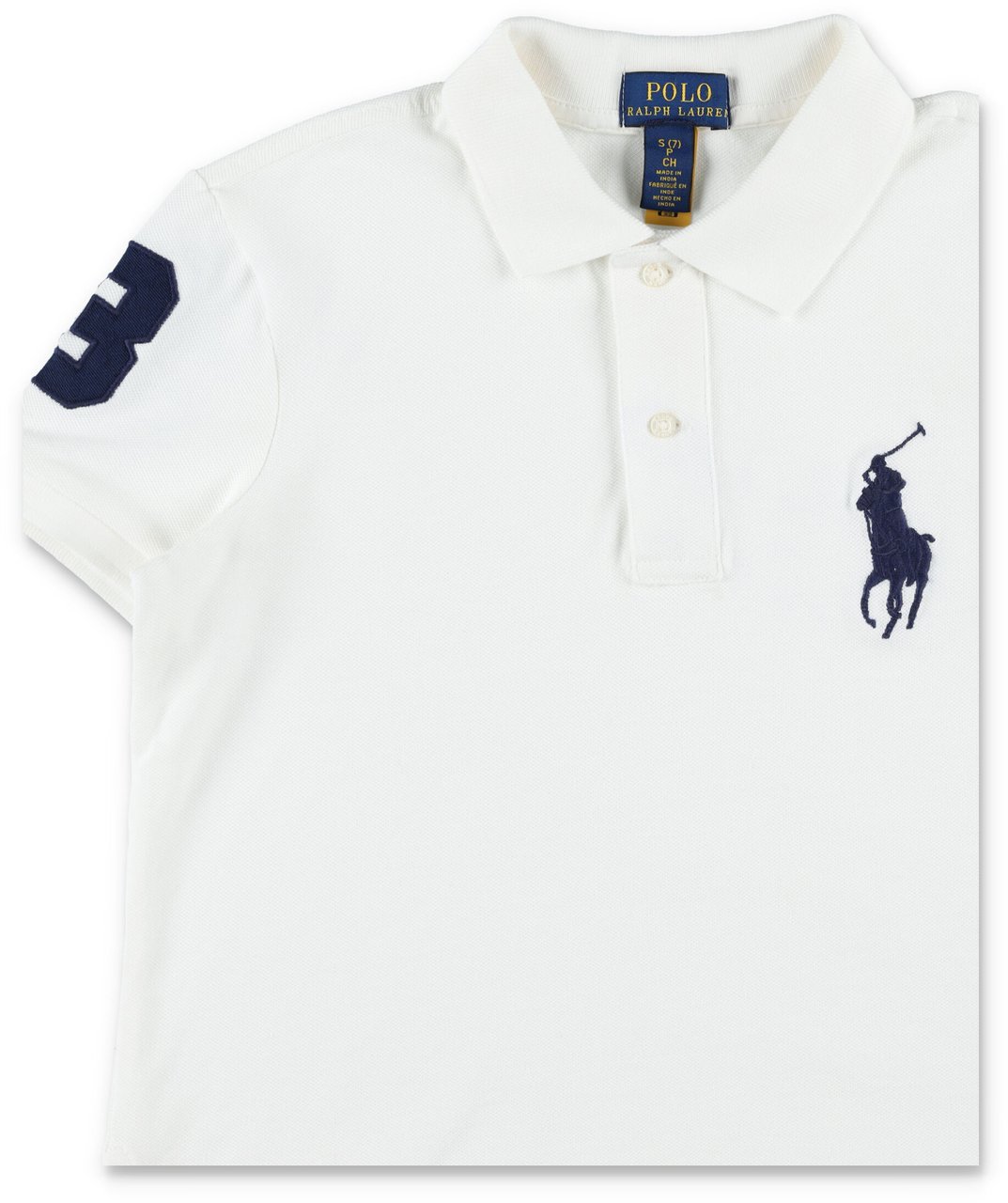 Ralph Lauren Cropped Polo Bianco Wit