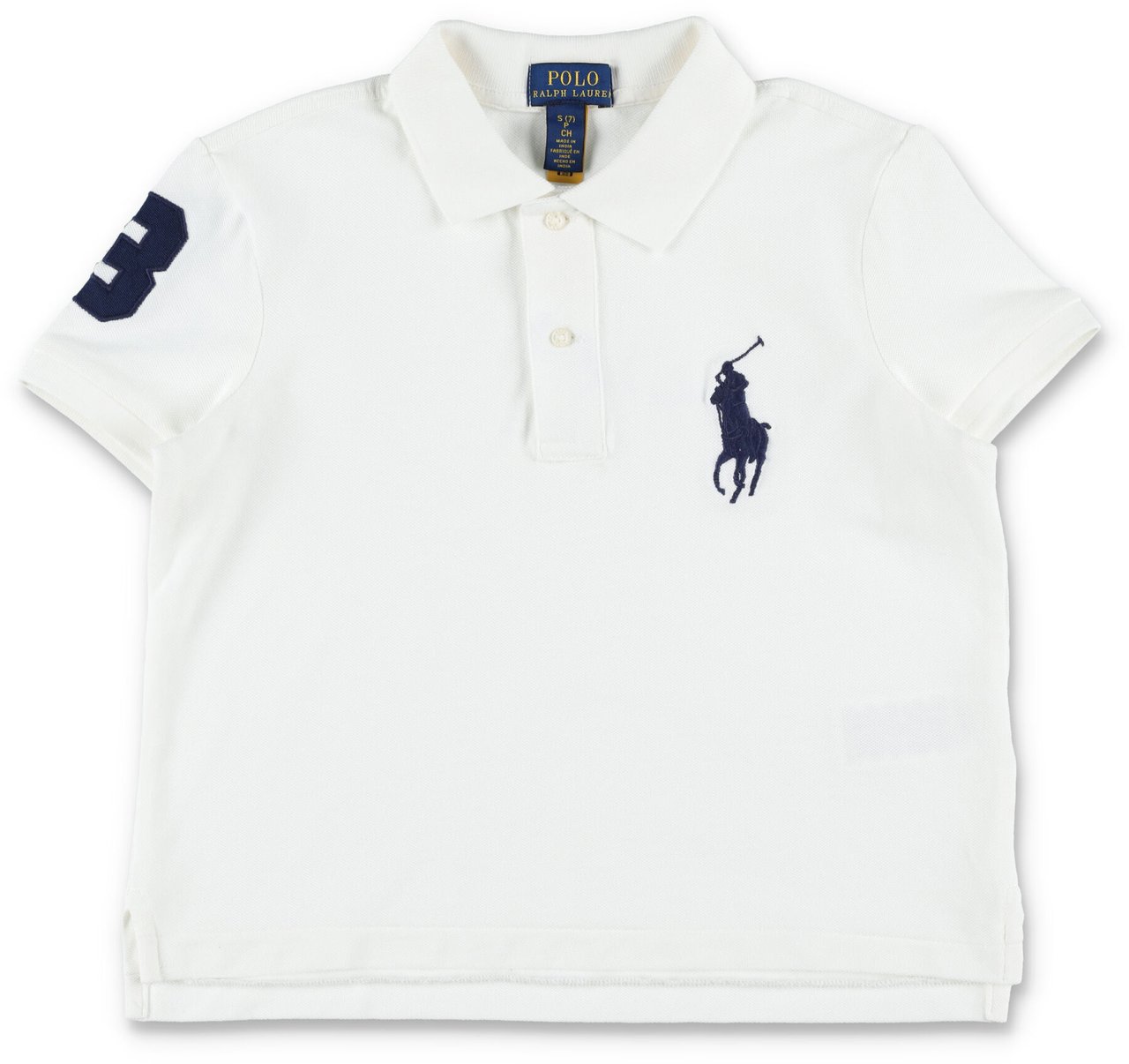 Ralph Lauren Cropped Polo Bianco Wit